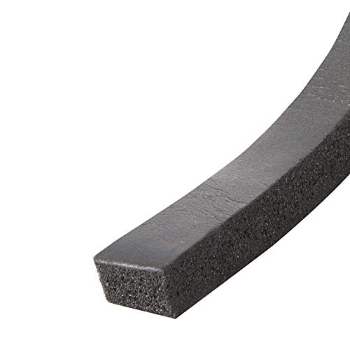 Frost King Available R930H Sponge Rubber Foam Tape 9/16-Inch, Black, 1/2" W,9/16" T