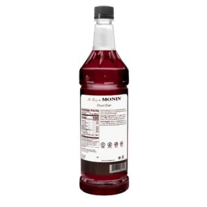 Monin - Desert Pear Syrup, Bold Flavor of Prickly Pear Cactus, Natural Flavors, Great for Iced Teas, Lemonades, Cocktails, Mocktails, and Sodas, Non-GMO, Gluten-Free (1 Liter)