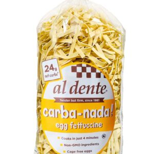 Al Dente Carba-Nada Egg Fettuccine, 10-Ounce Bags (Pack of 6)