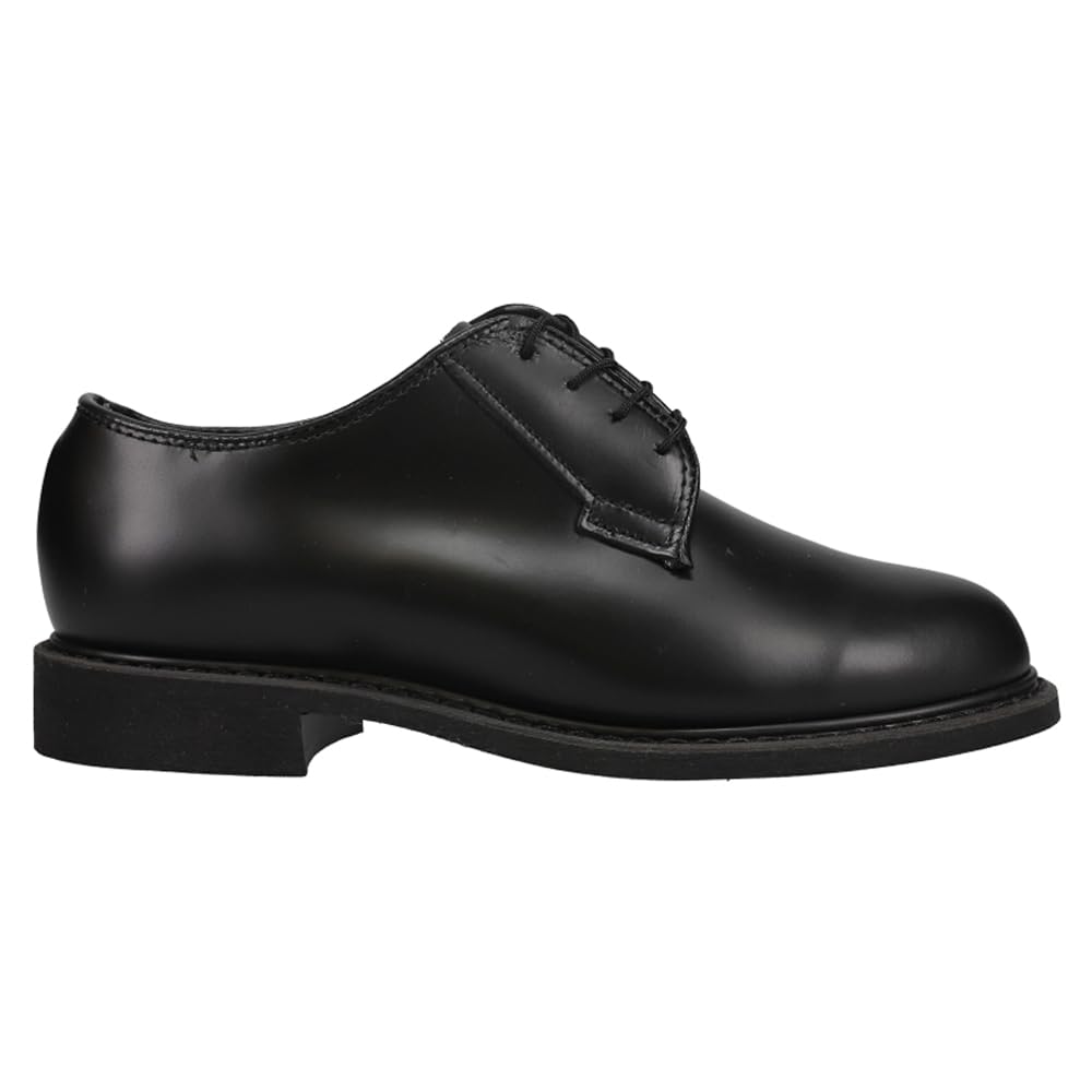 Bates Women's Leather Uniform Oxford Shoes Black 10.5 W