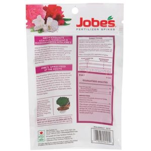 Jobe’s 04101 Fertilizer Spikes, Azalea, Camellia, and Rhododendron, Includes 10 Spikes, 16 ounces, Brown