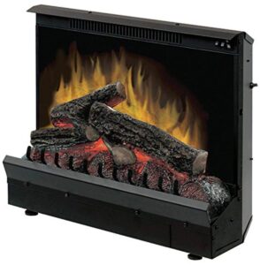 dimplex dfi series 23" standard log set electric fireplace insert (model: dfi2309), 4692 btu, 120 volt, 1375 watt, black