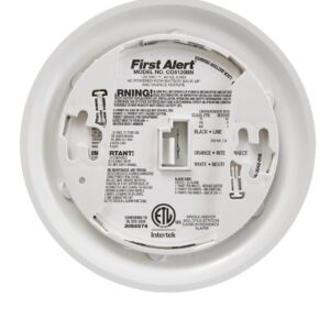 FIRST ALERT BRK CO5120BN Hardwired Carbon Monoxide (CO) Detector with Battery Backup , White