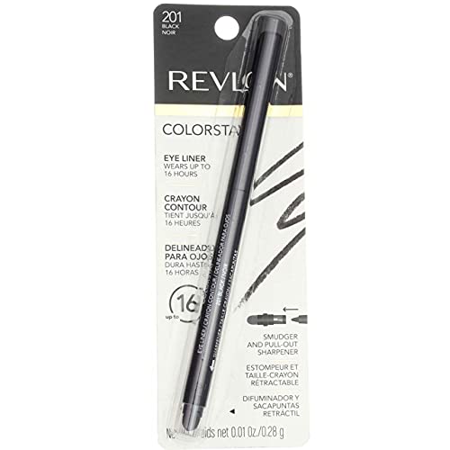 Revlon ColorStay Eyeliner with SoftFlex, Black 201, 0.01 Ounce (28 g) (Pack of 2)