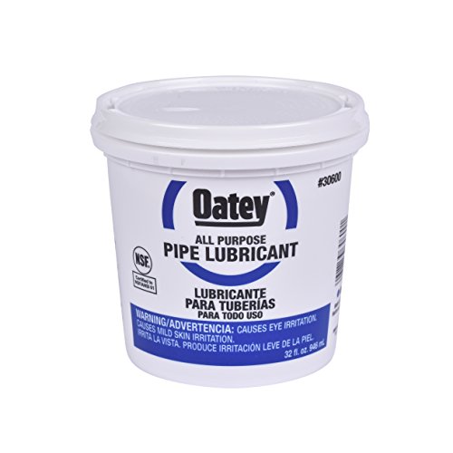 Oatey 30600 Lubricant, for Rubber Gaskets, 32-Ounce, 32 oz, Amber, 32 Ounce