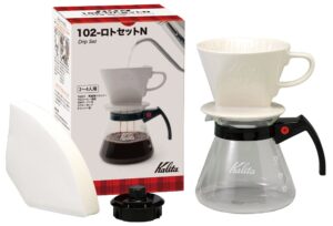 kalita #35163 coffee drip set, 102-roto set n (for 2 to 4 people)