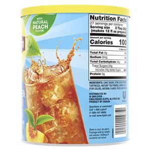 Lipton Peach Iced Tea Mix, Sweetened, Makes 10 Quarts (Pack of 6)