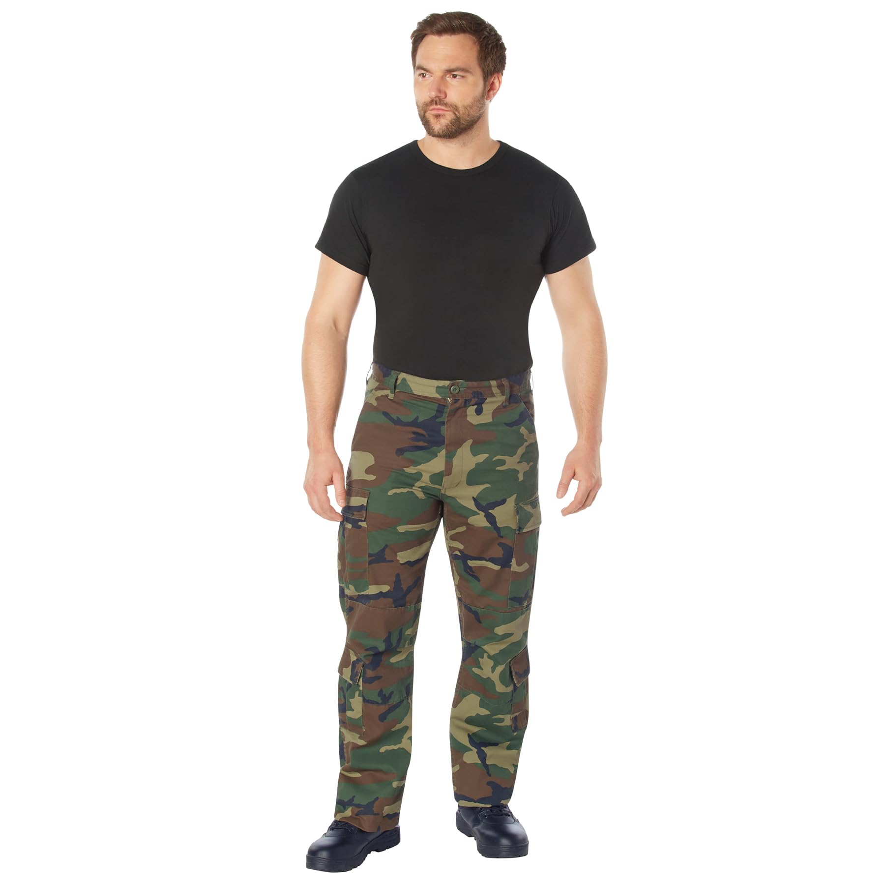 Vintage Paratrooper Fatigues - Woodland Camo - X-Large (39-43)