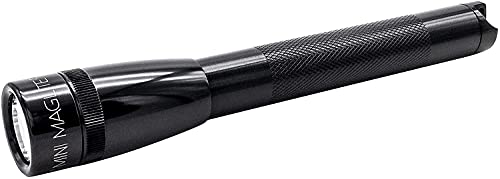 Maglite Mini LED 2-Cell AA Flashlight with Holster, Black