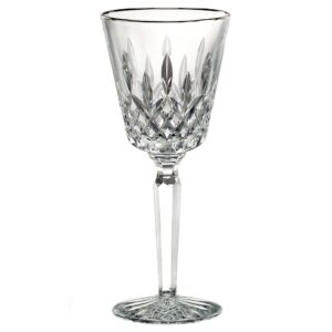waterford lismore platinum wine glass, 7-ounce
