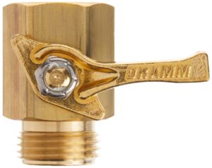 dramm 12353 heavy-duty brass shut-off valve