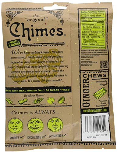 Chimes Ginger Chews, Original, 5 Ounce (Pack of 1)