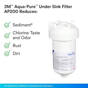 3M Aqua-Pure Under Sink Water Filter System AP200, Full Flow