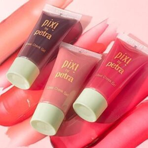 Pixi Beauty Sheer Cheek Gel - Flushed | Gel Blush For A Sheer Flush Of Colour | Oil-Free & Fragrance-Free Hydrating Liquid Blush | 0.45 Fl Oz