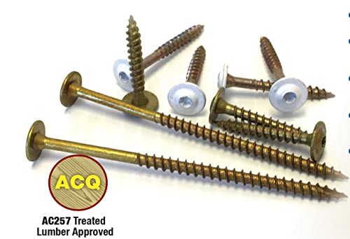 GRK 772691120755 Fasteners-12075 CAB8134HP Cabinet HandyPak 8 by 1-3/4-Inch, 100 Screws per Package-772691120755, 1.75 inches, Gold