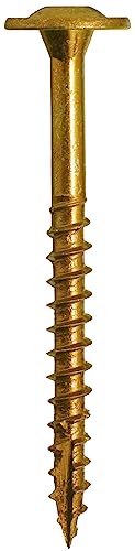 GRK 772691120755 Fasteners-12075 CAB8134HP Cabinet HandyPak 8 by 1-3/4-Inch, 100 Screws per Package-772691120755, 1.75 inches, Gold