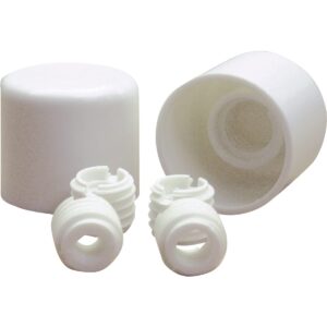 danco, white 88877 universal twister toilet caps, plastic, 2 count