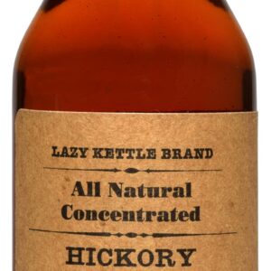 Lazy Kettle Brand All Natural Liquid Smoke | Perfect for Flavoring Meat | Hickory | Used to Flavor Beef Jerky, Steak, Fish, Cheese, Sauces and More | 5 Oz Each