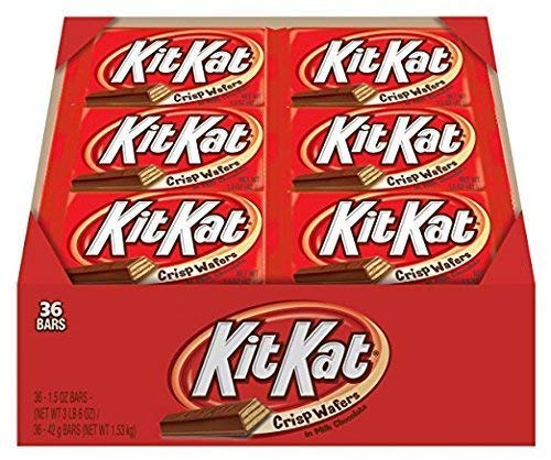 KIT KAT Milk Chocolate Wafer Candy Bars, 1.5 oz (36 Count)