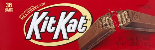 KIT KAT Milk Chocolate Wafer Candy Bars, 1.5 oz (36 Count)