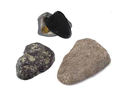 Rock Key Hider, Cash Hider, Medium, Pack of 1, Brown or Gray (90601)