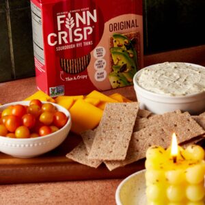 Finn Crisp Sourdough Rye Thins, Original Crispbread, 7 Ounce Boxes (Pack of 9)