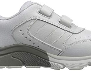 Apex Women's Double Strap Walker Sneaker, White, 6.5 W US