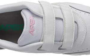 Apex Women's Double Strap Walker Sneaker, White, 6.5 W US