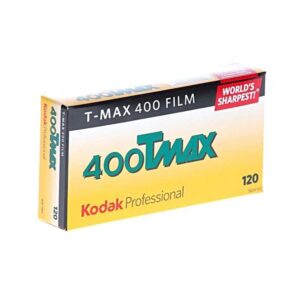 kodak 856 8214 professional 400 tmax black and white negative film 120 (iso 400) 5 roll pack