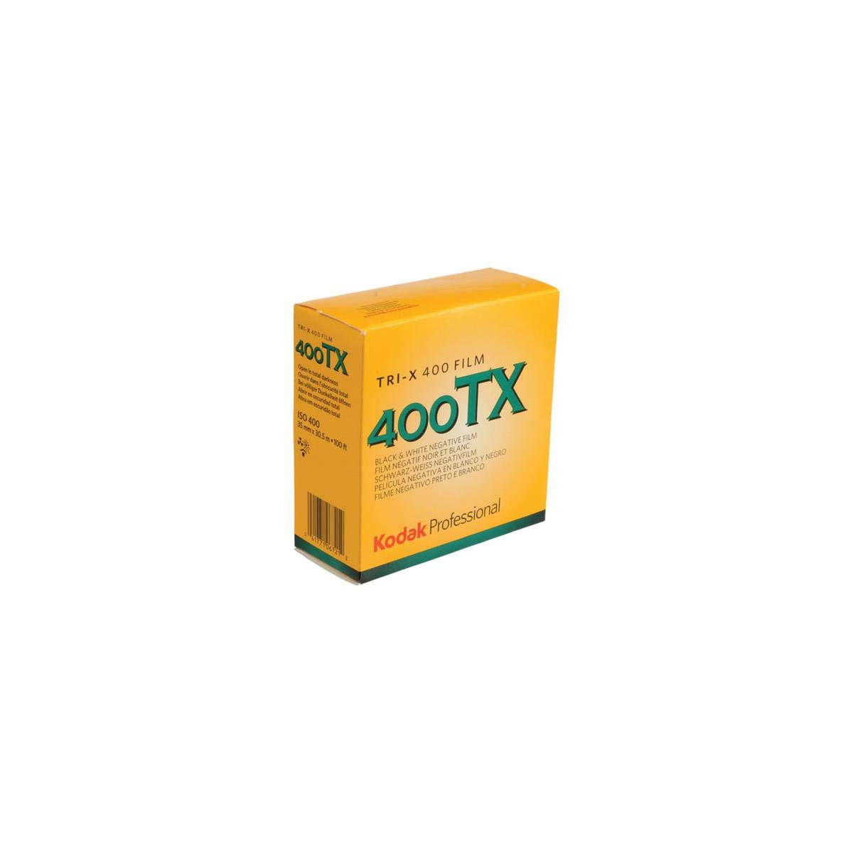 Kodak 106 7214 Tri-X 400TX Professional ISO 400, 35mm, Black and White Film 100-Feet Roll (Yellow)