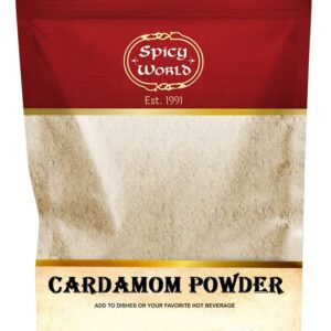 Spicy World Ground Cardamom Powder (Cardamon) 3.5 Ounce Bag