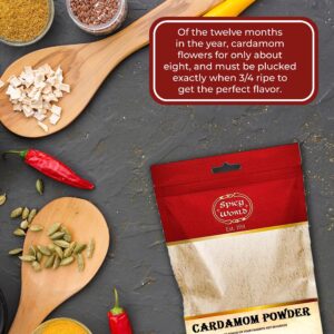 Spicy World Ground Cardamom Powder (Cardamon) 3.5 Ounce Bag