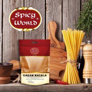 Spicy World Garam Masala Powder 7-Ounce (15 Premium Spice Blend) | Salt Free, Vegan | Indian Origin | Garam Masala Spice Powder