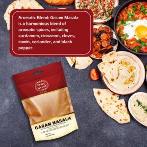 Spicy World Garam Masala Powder 7-Ounce (15 Premium Spice Blend) | Salt Free, Vegan | Indian Origin | Garam Masala Spice Powder