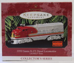 1997 hallmark 1950 santa fe f3 diesel locomotive