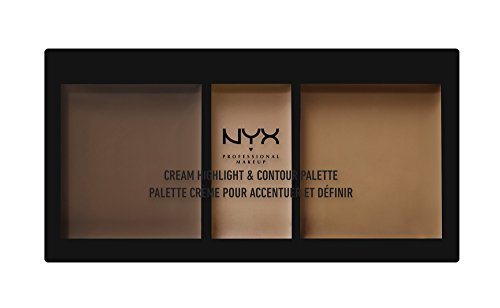 NYX PROFESSIONAL MAKEUP Cream Highlight & Contour Palette, Deep, 0.38 Ounce (CHCP03)