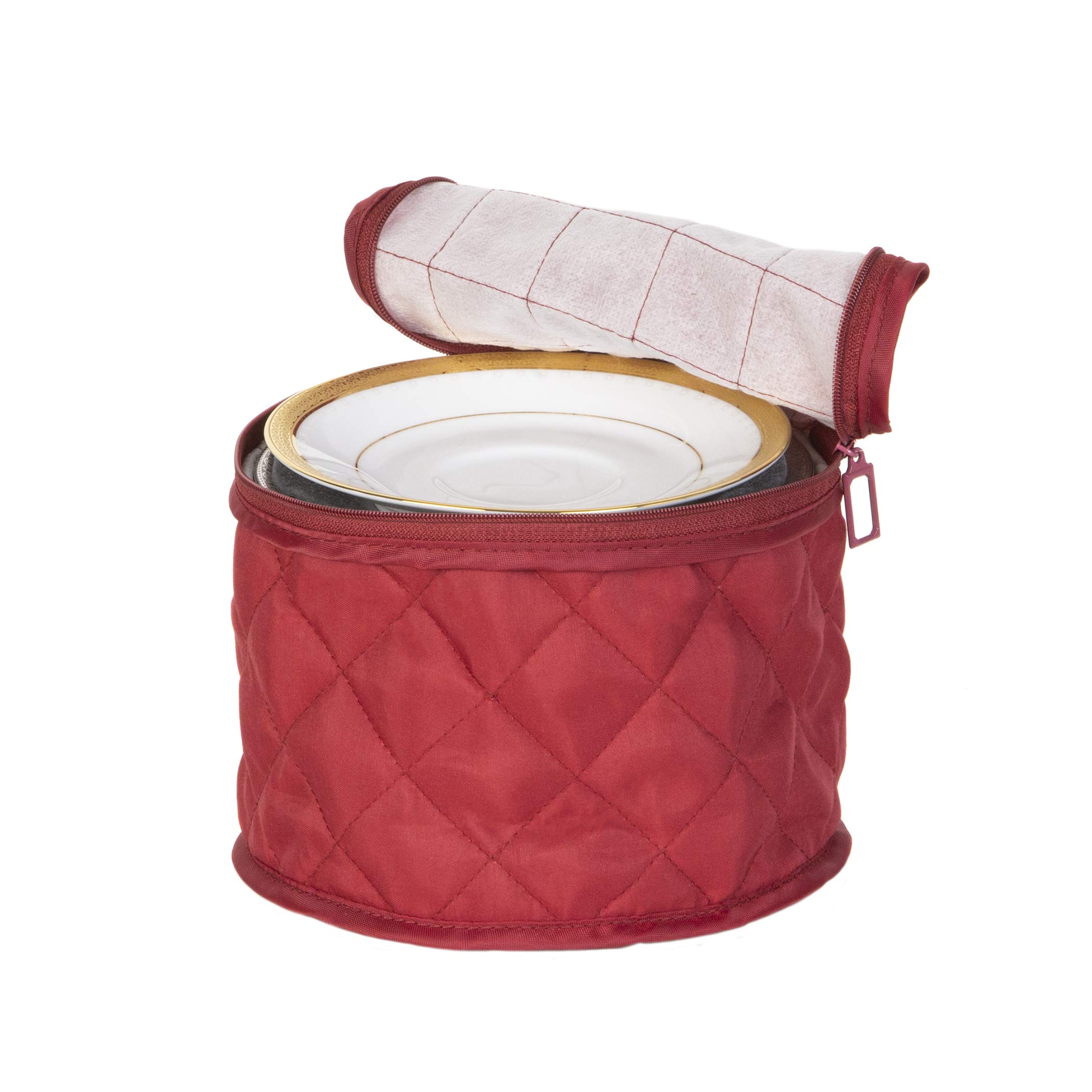 Richard's Homewares - Quilted China Keepers 6pc. Starter Set - Crimson