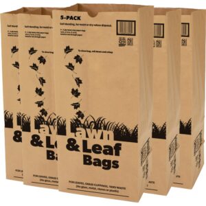 duro bag lawn and leaf bag 30 gallon (5 pack)