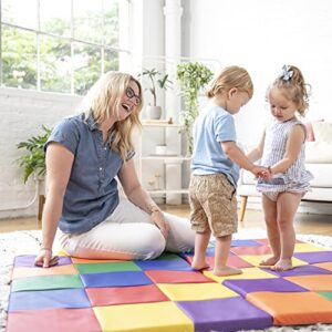 ECR4Kids SoftZone Patchwork Activity Mat, Folding Playmat, Assorted