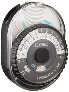 sekonic 401-208 twin mate light meter (black/white)