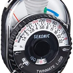 Sekonic 401-208 Twin Mate Light Meter (Black/White)