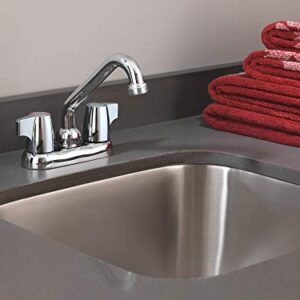 Moen 74998 Chateau Two-Handle 4-Inch Centerset Utility or Laundry Sink Faucet, Chrome