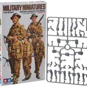 Tamiya 300035223 1:35 WWII British Infantry Patrol Group Pack, 5 Soldiers