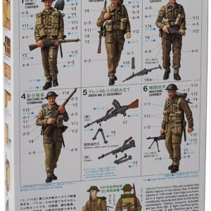 Tamiya 300035223 1:35 WWII British Infantry Patrol Group Pack, 5 Soldiers