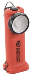 streamlight 90540 survivor 175 lumen led right angle flashlight, alkaline model, red