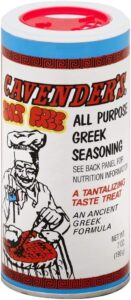 cavenders all purpose greek seasoning, salt free(no msg), 7oz