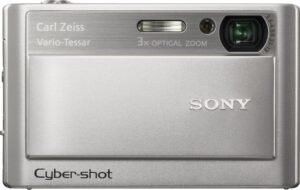 sony cybershot dsc-t20 8.1mp digital camera with 3x optical zoom and super steady shot (silver)