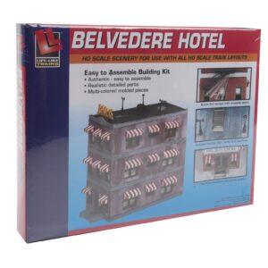 Life-Like Trains HO Scale Building Kits - Belvedere Downtown Hotel