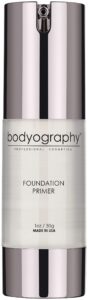 bodyography - foundation primer (clear): flawless anti-aging salon makeup primer w/vitamin e, a, jojoba, grapeseed oil | control shine | gluten-free, cruelty-free, 1 oz.