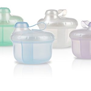 Nuby Milk Powder Dispenser, Colors May Vary, 3 Compartments